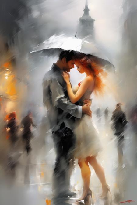 00969-3697301356-_lora_Willem Haenraets Style_1_Willem Haenraets Style - Willem Haenraets,Rainy atmosphere, distant tower, misty rain,Couple in l.png